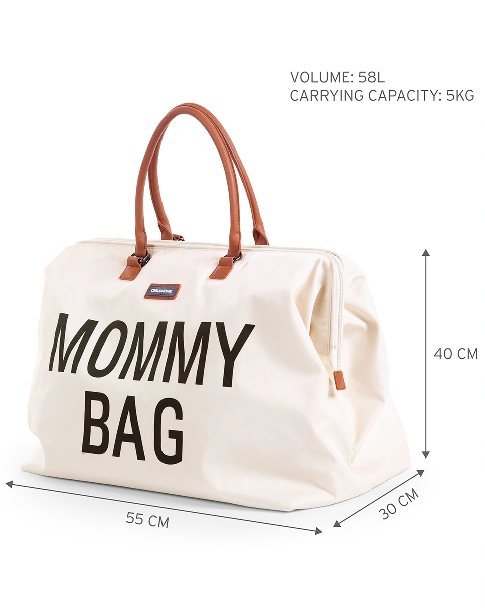 Wickeltasche MOMMY BAG (55x30x40) in offwhite