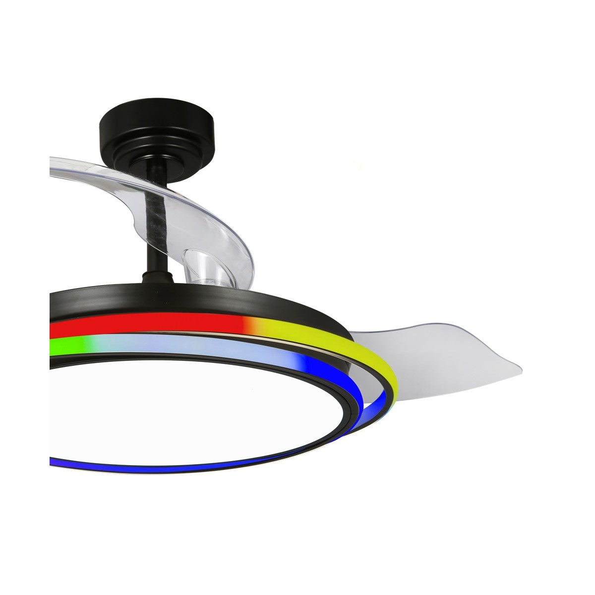 CristalRecord Plafondventilator Antila Ã 106 cm RGB zwart