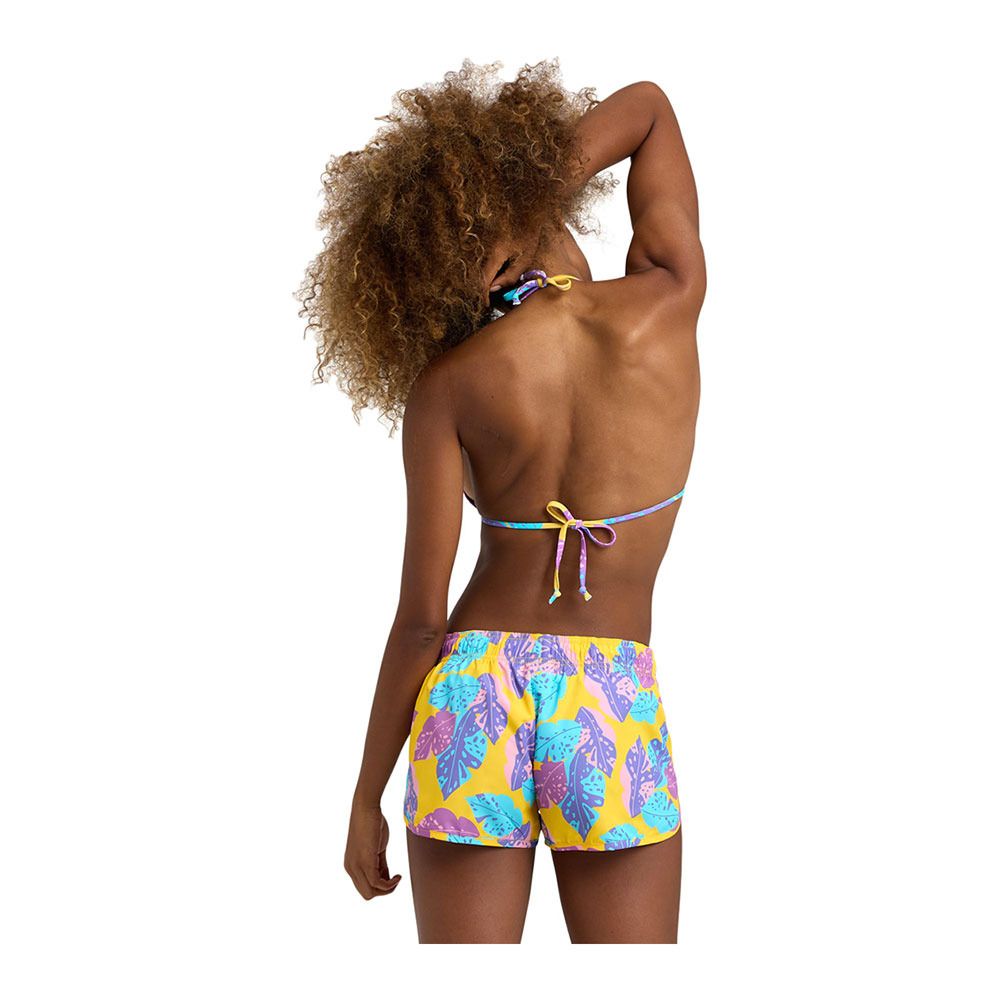 Arena ALLOVER - Short de bain Femme lily yellow multi