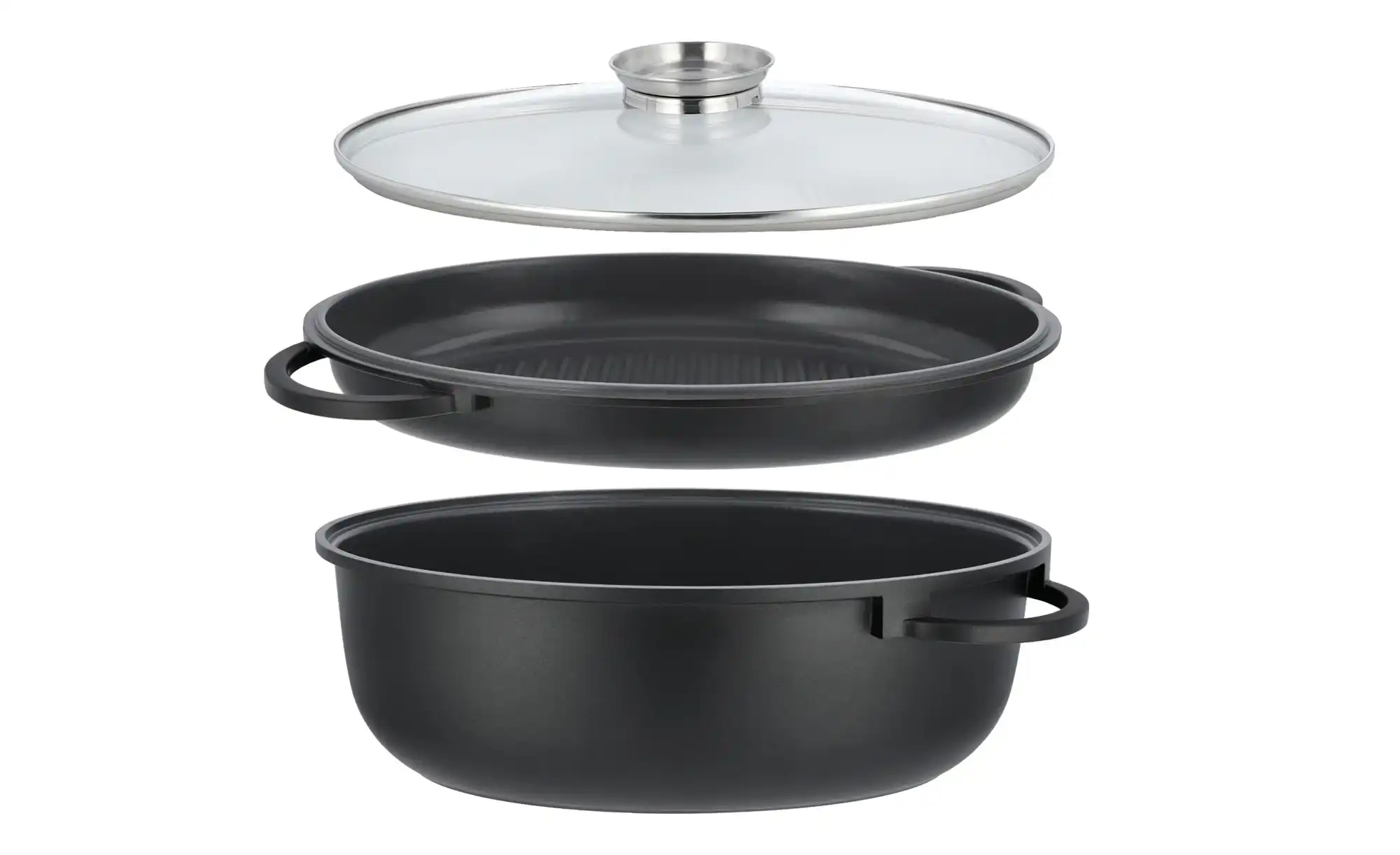 Meisterkoch Bräter oval, 3-teilig GUSTUS