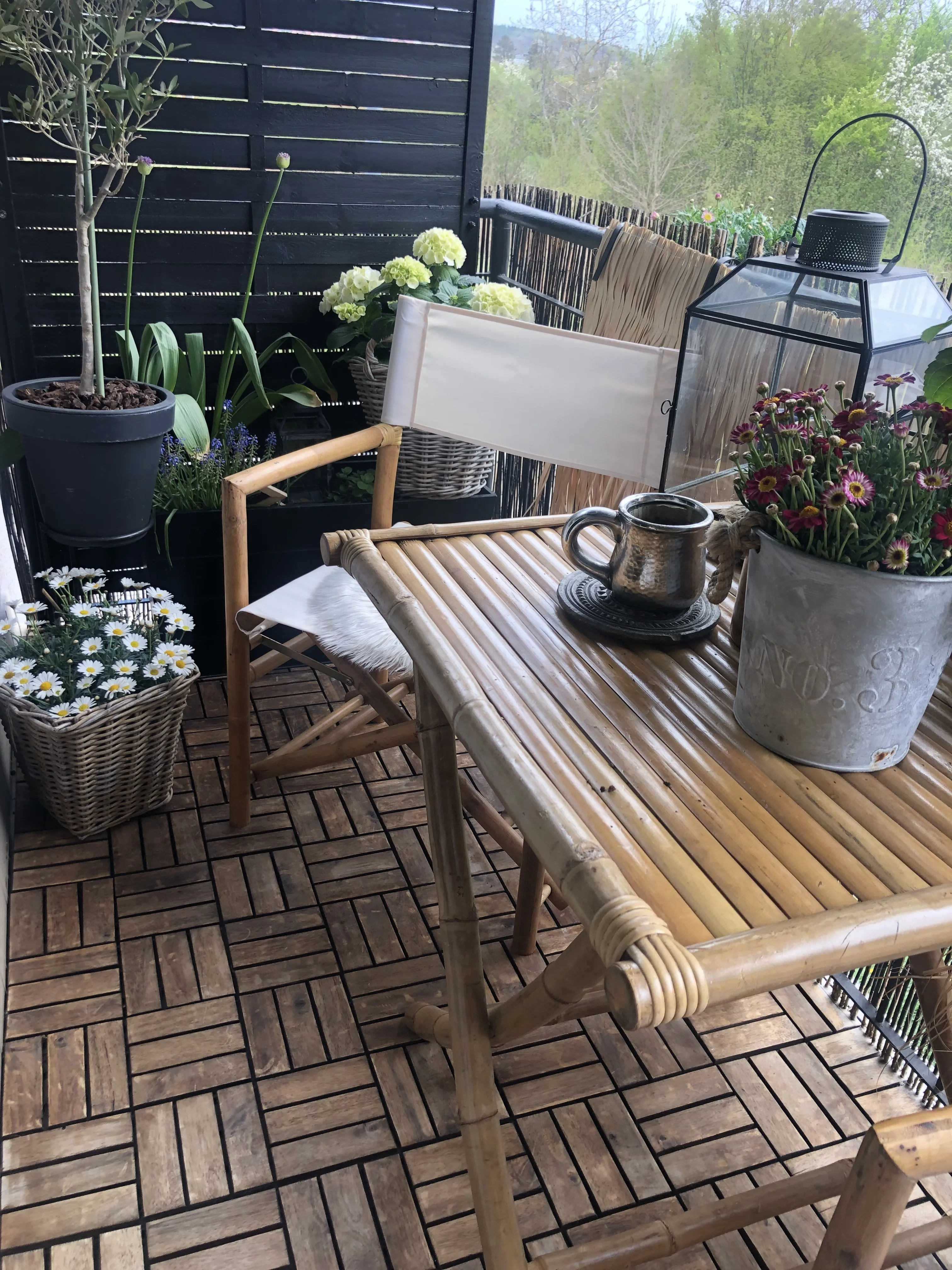 Bistroset inklapbaar MOLISE Bamboehout Bruin