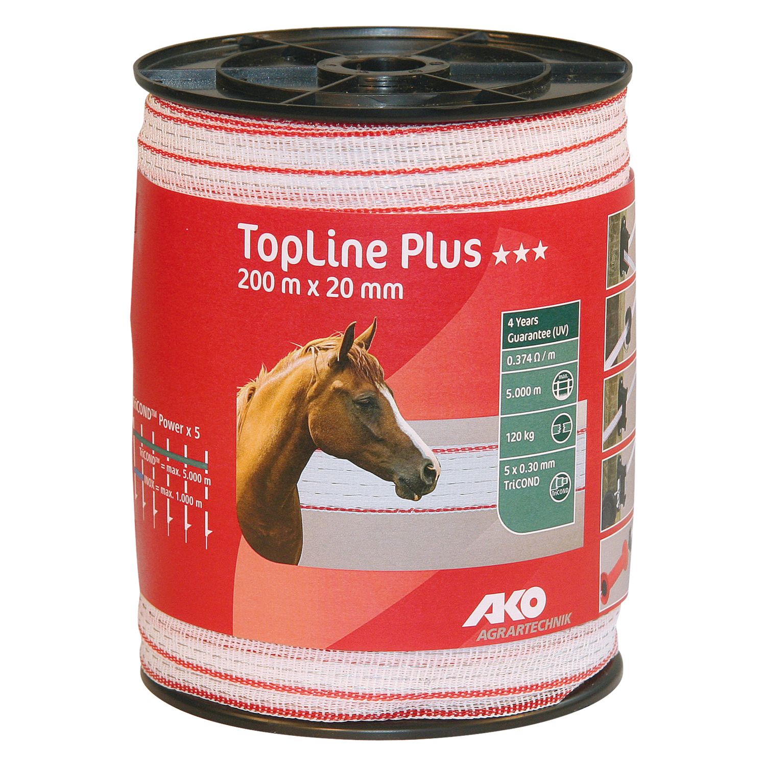 AKO Elektroband TopLine Plus, 20 mm, 200 Meter