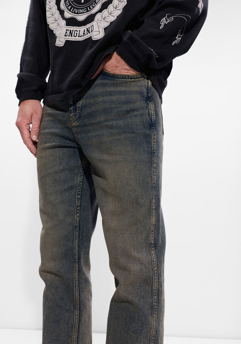 blauwe represent slim fit jeans r1 slim denim
