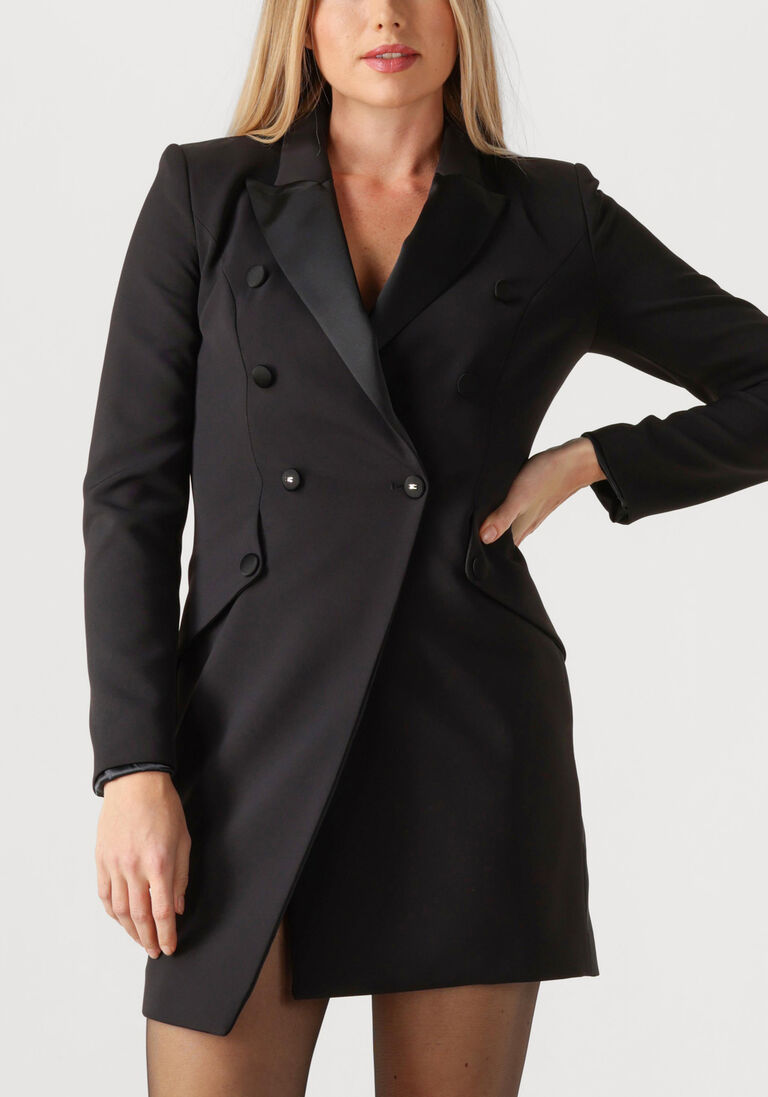 zwarte elisabetta franchi mini jurk dress