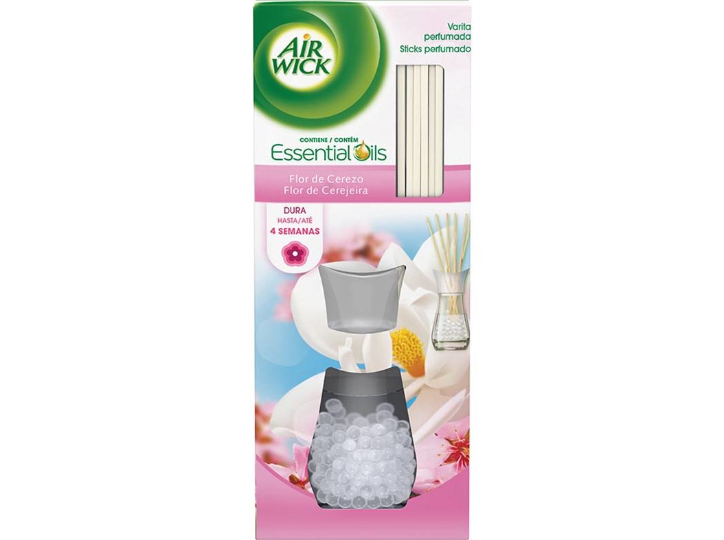 AMBIENTADOR STICKS AIR WICK PERFUMADOS FLOR DE CEREJEIRA 25ML