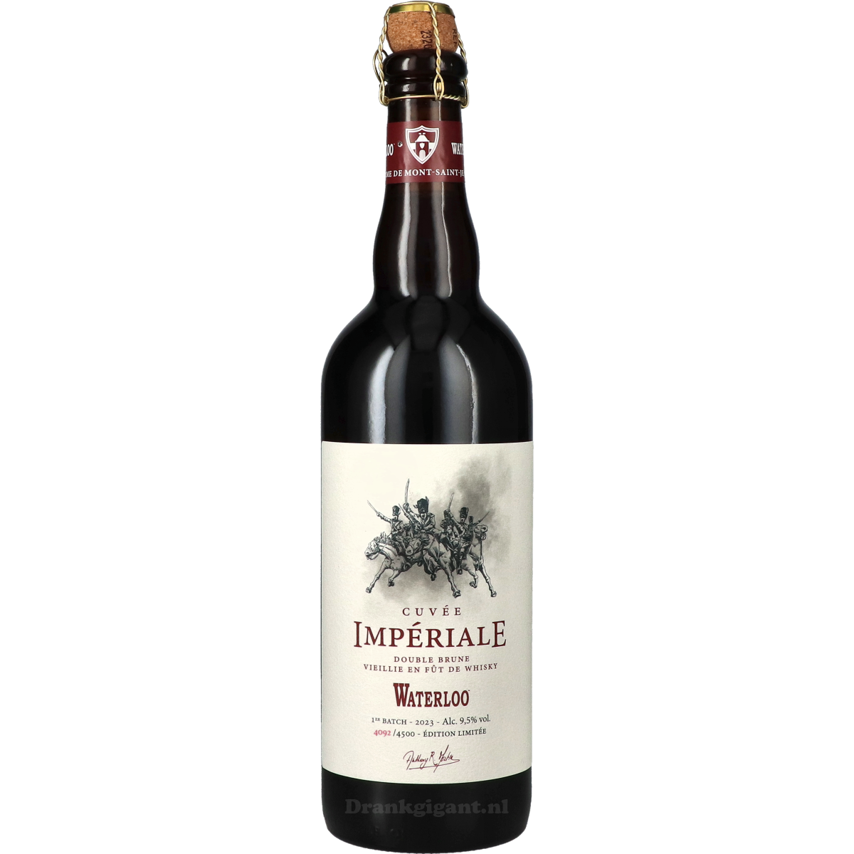 Waterloo Cuvee Imperiale Double Brune Whisky BA 75 cl