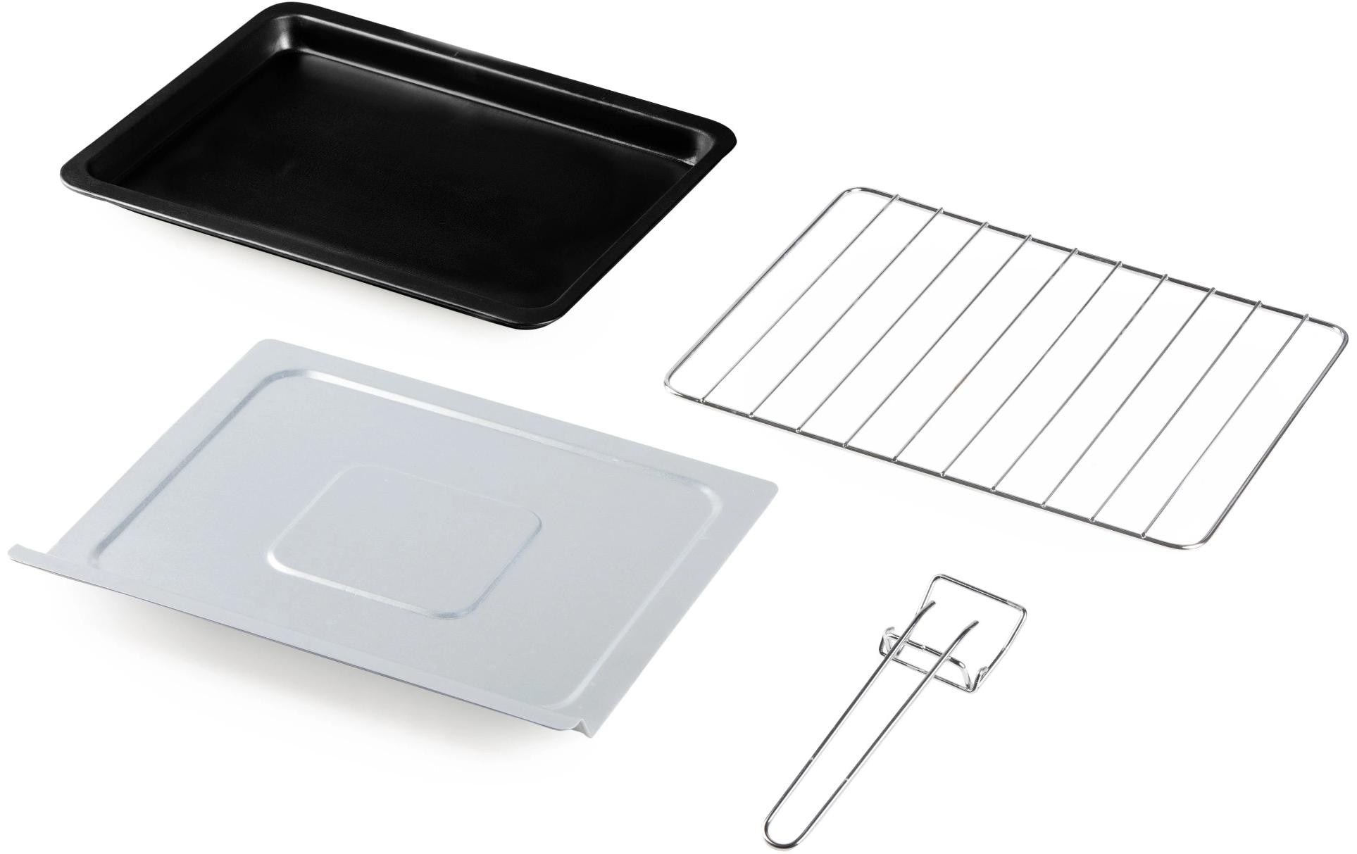 Backofen DO807GO 20 l, SchwarzKleinbackofen mit hochwertigem Wärmeelement für gleichmässige Ergebnisse