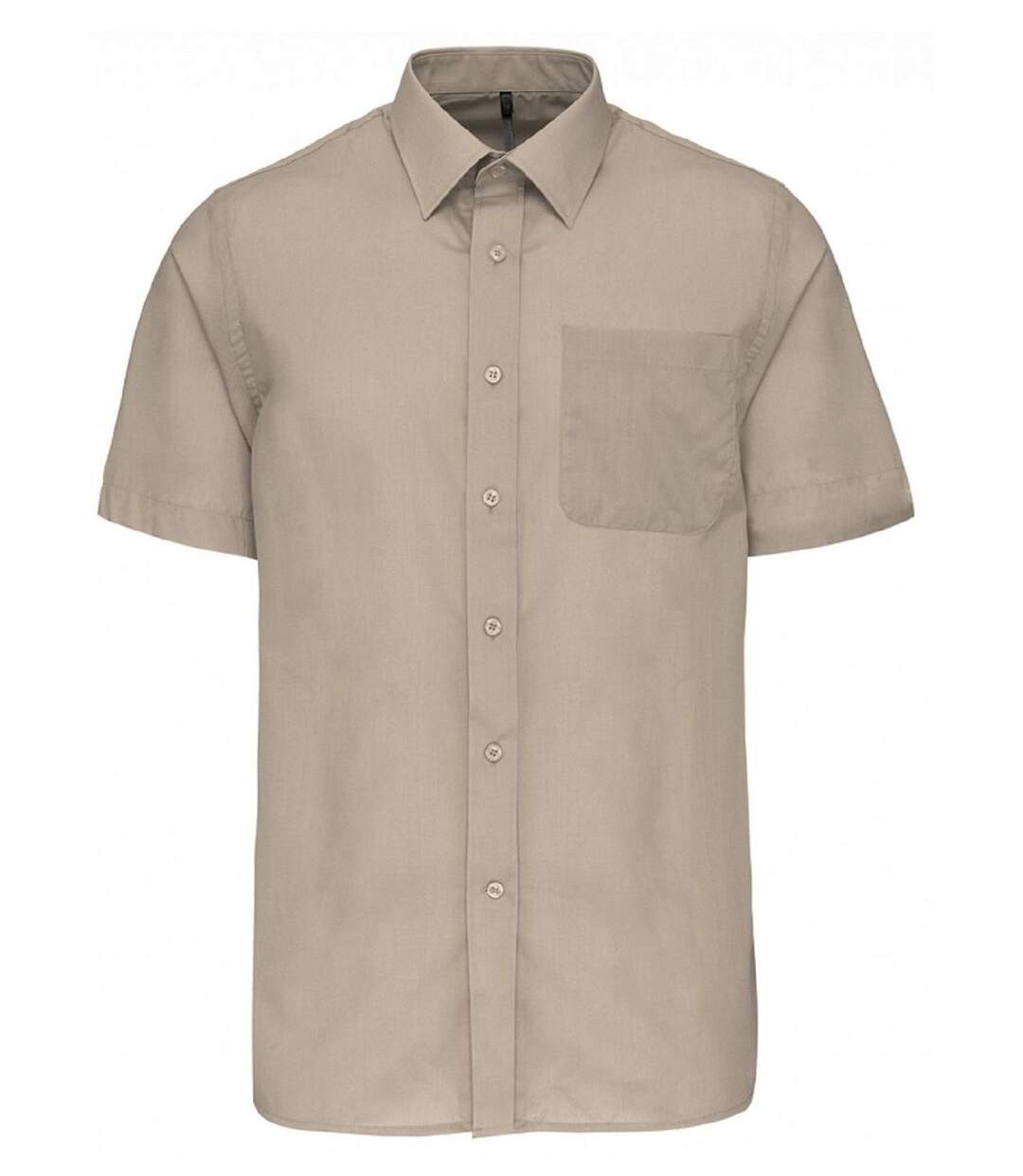 Chemise popeline manches courtes - K551- beige - homme