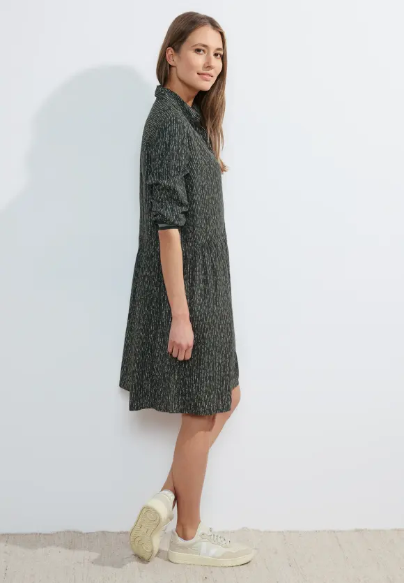 Minimalprint Kleid - strong khaki