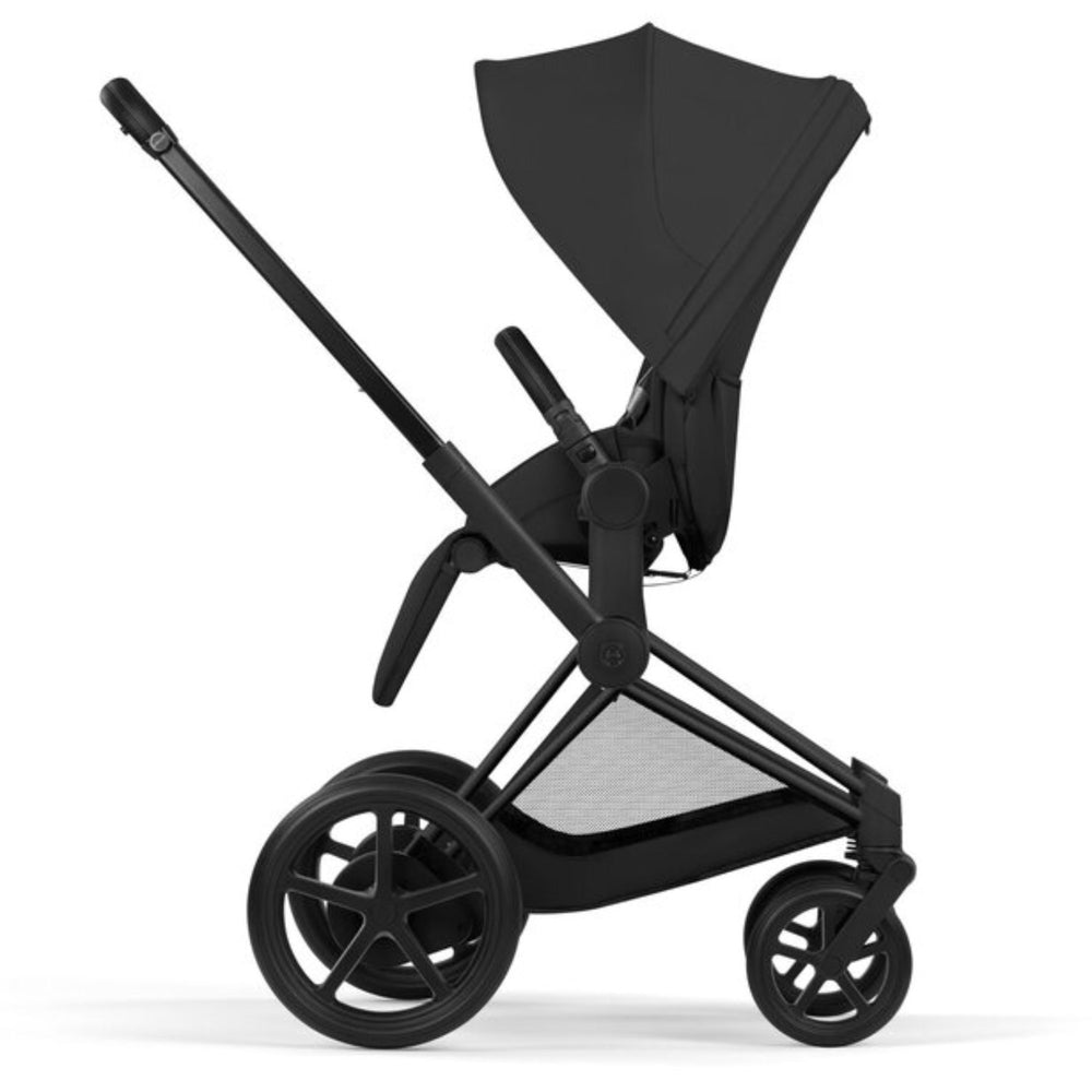 Køb Cybex Sepia Black/Black Epriam Comfort Matt Black Inklusiv Foldbar Liggedel
