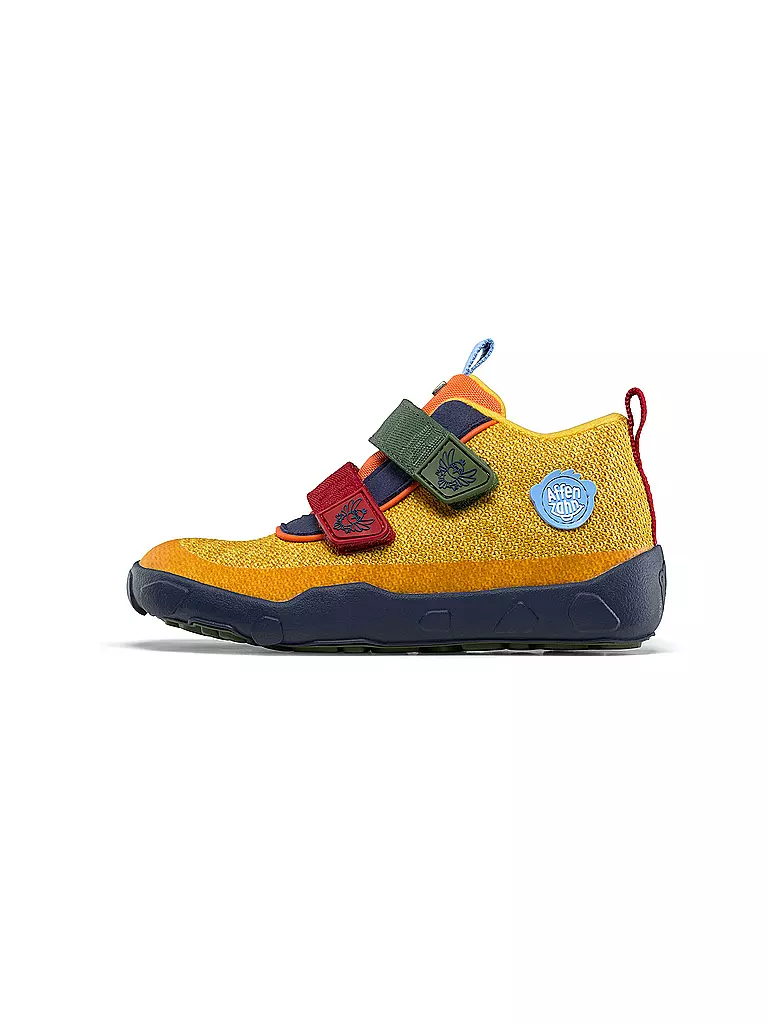 AFFENZAHN Kinder Barfußschuhe - Übergangsschuhe KNIT HAPPY Paradiesvogel gelb