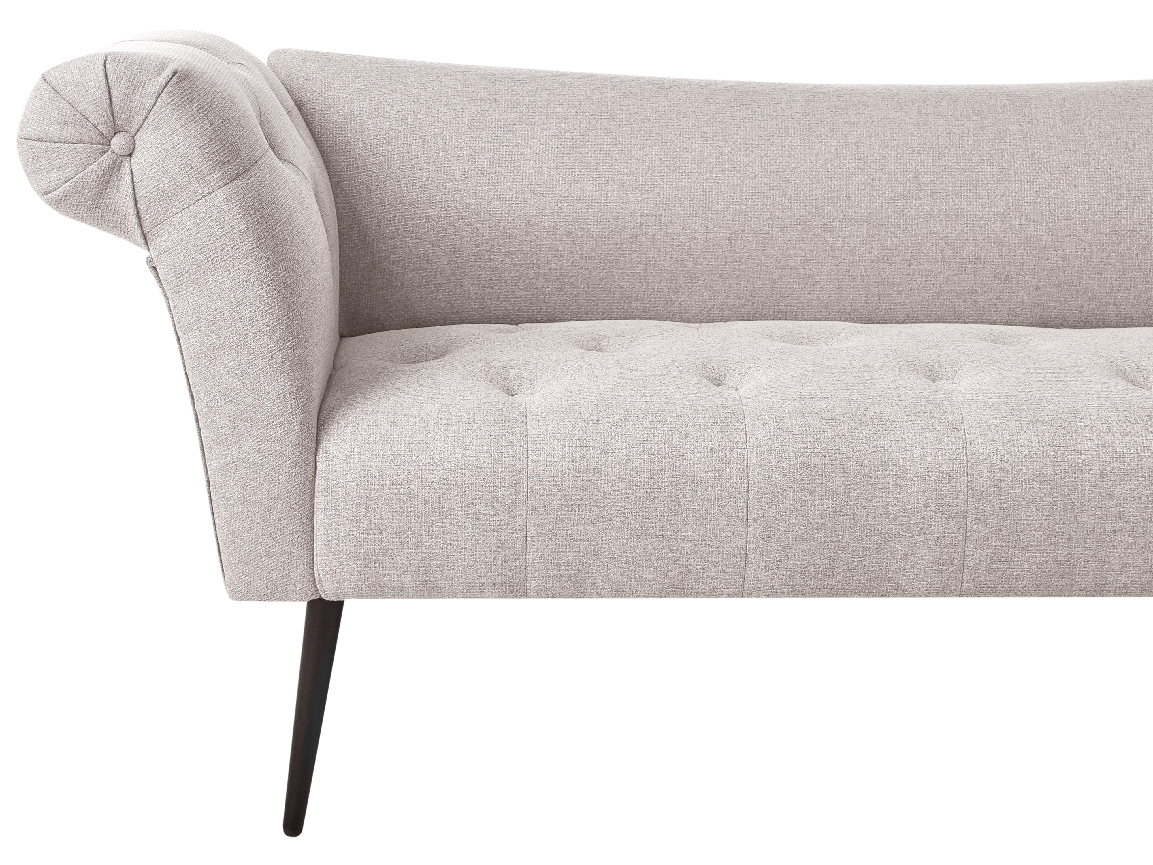 Chaise longue NANTILLY Stof Lichtbeige