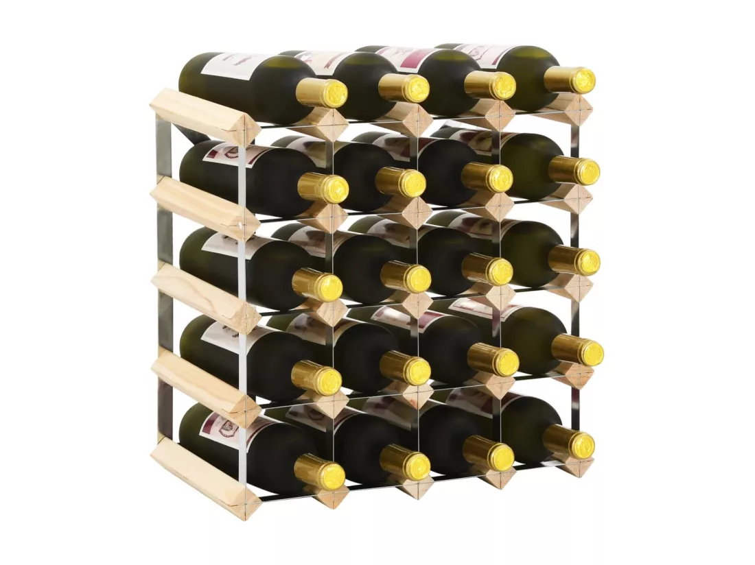 Casier à bouteilles pour 20 bouteilles Pinède solide