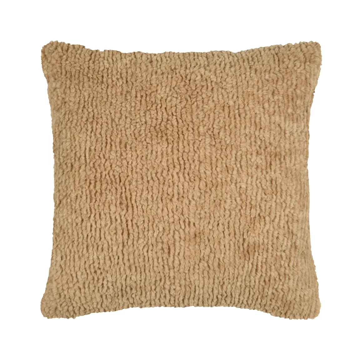 Coussin carré fausse fourrure (45 x 45 cm) Timmy Camel