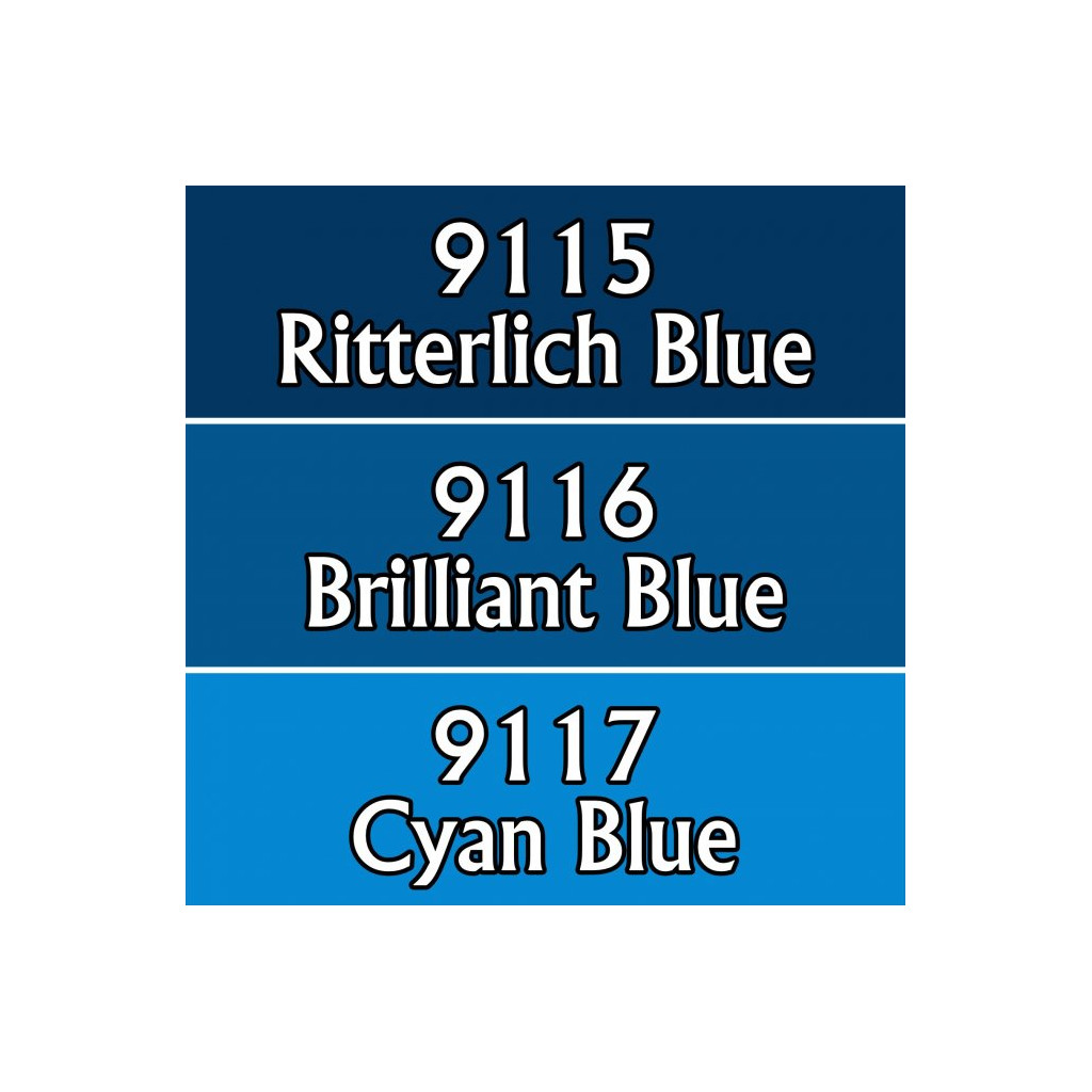 Reaper Master Series Paints Triads: Vivid Blues