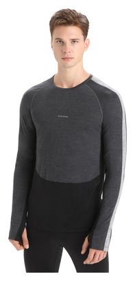 Sous-Maillot Manches Longues Icebreaker Merinos 125 ZoneKnit Gris