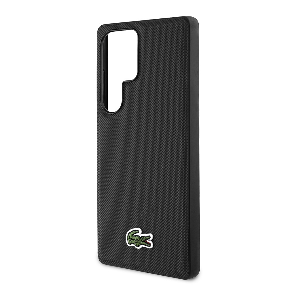 (145cm) Samsung Galaxy S25 Ultra Necklace Hardcase Hülle Petit Pique Woven Logo   Handykette MagSafe-Modul (LCHMBCS25LPVCK) - Schwarz