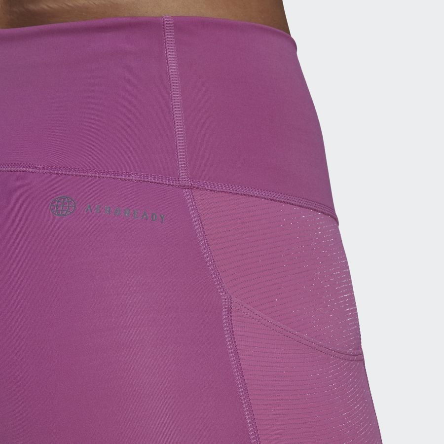 adidas Leggings Optime Shine - Rose Femme