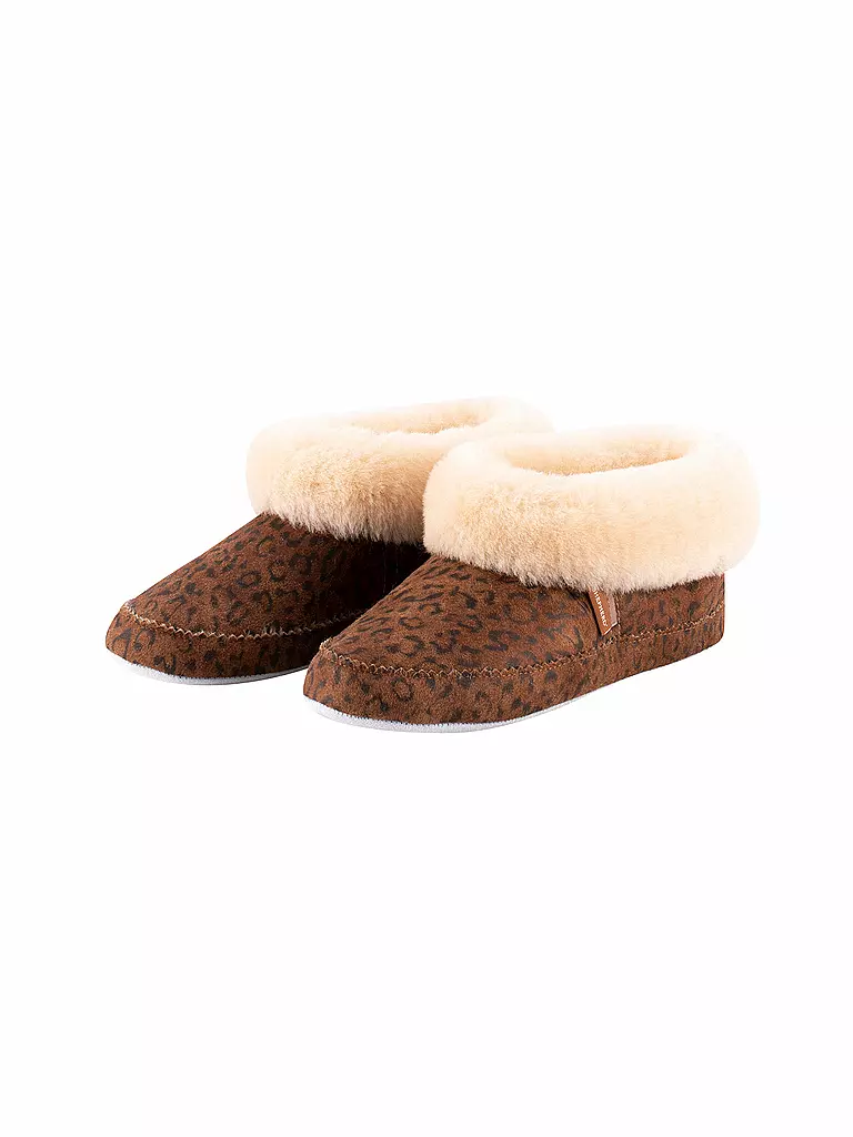 SHEPHERD OF SWEDEN Hausschuhe - Schaffellpantoffeln Emmy camel