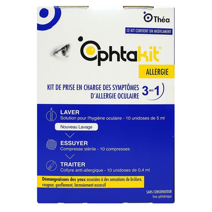 Ophtakit allergie oculaire kit 3en1
