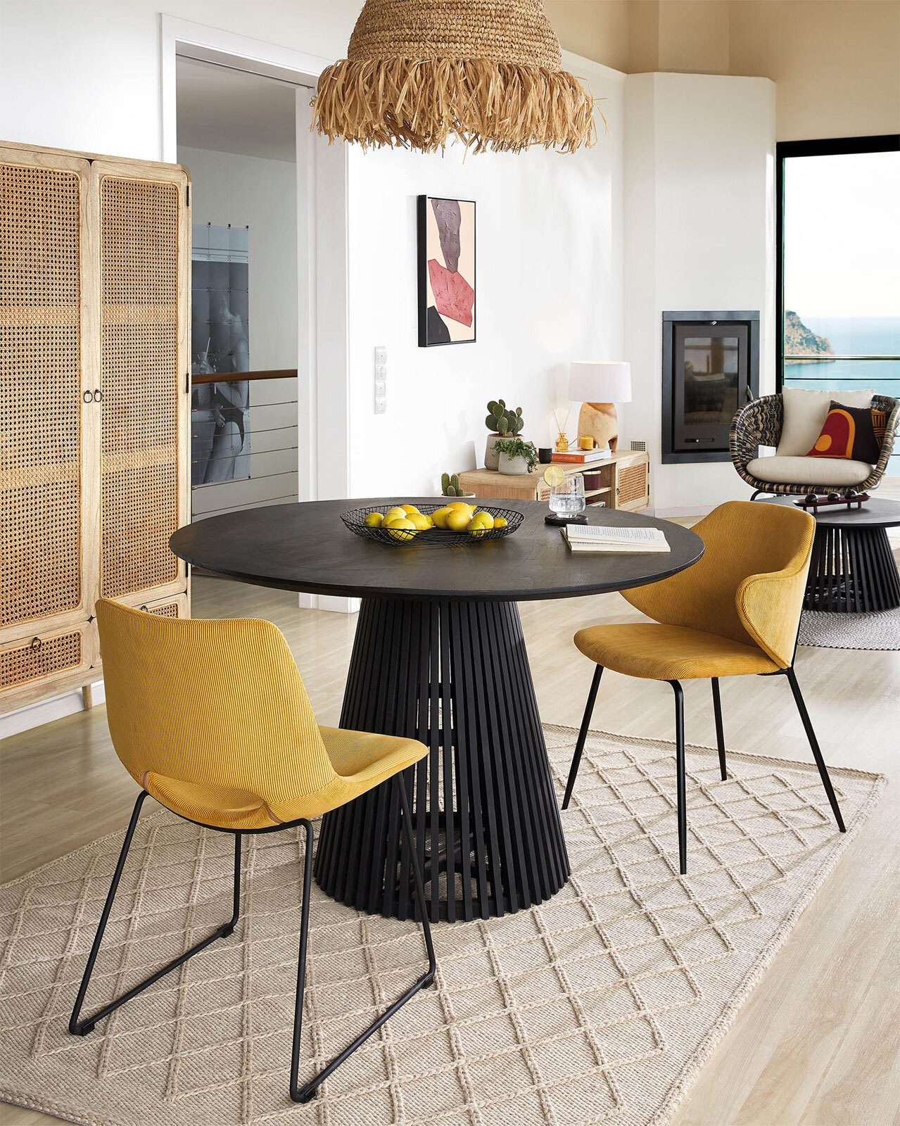 Kave Home Esstisch rund JEANETTE 120 cm Mindiholz massiv