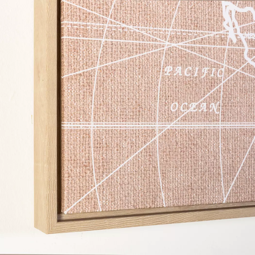 Wandbild 120 x 40 cm Weltkarte II
