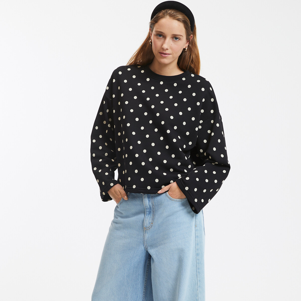 COLEÇÕES LA REDOUTE<br>Suéter com stippenprint