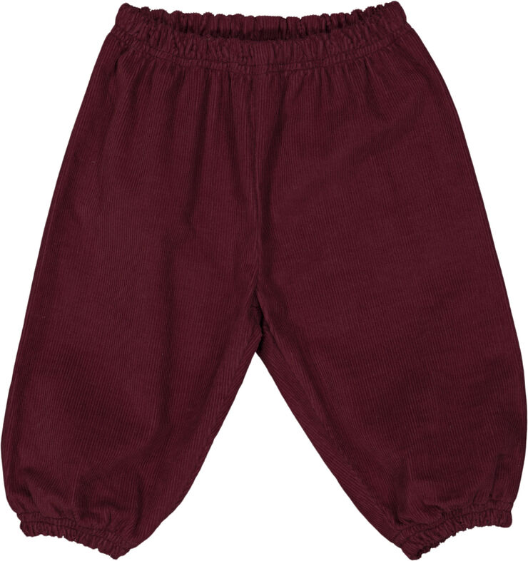 Müsli by Green Cotton Corduroy flared pants baby Cabernet