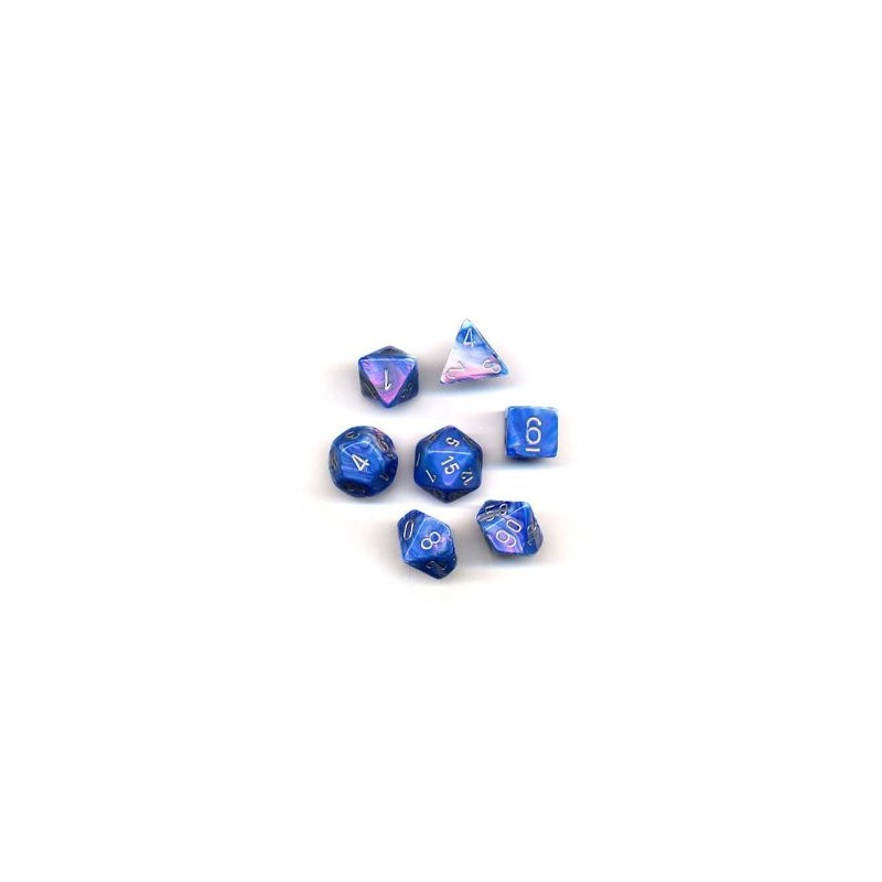7 dés * nacre * BLEU
