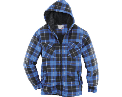 TERRAX thermoshirt, zwart/koningsblauw, maat S