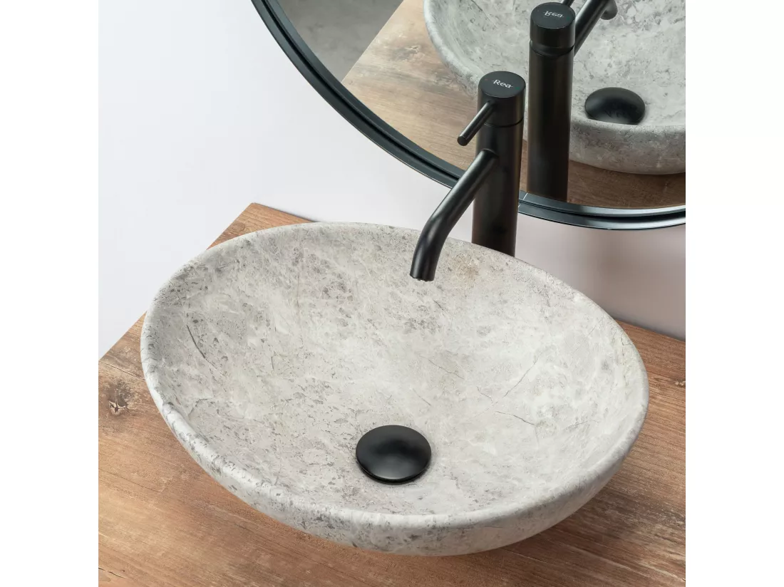 Vasque À Poser Rea Sofia Light Stone Grey