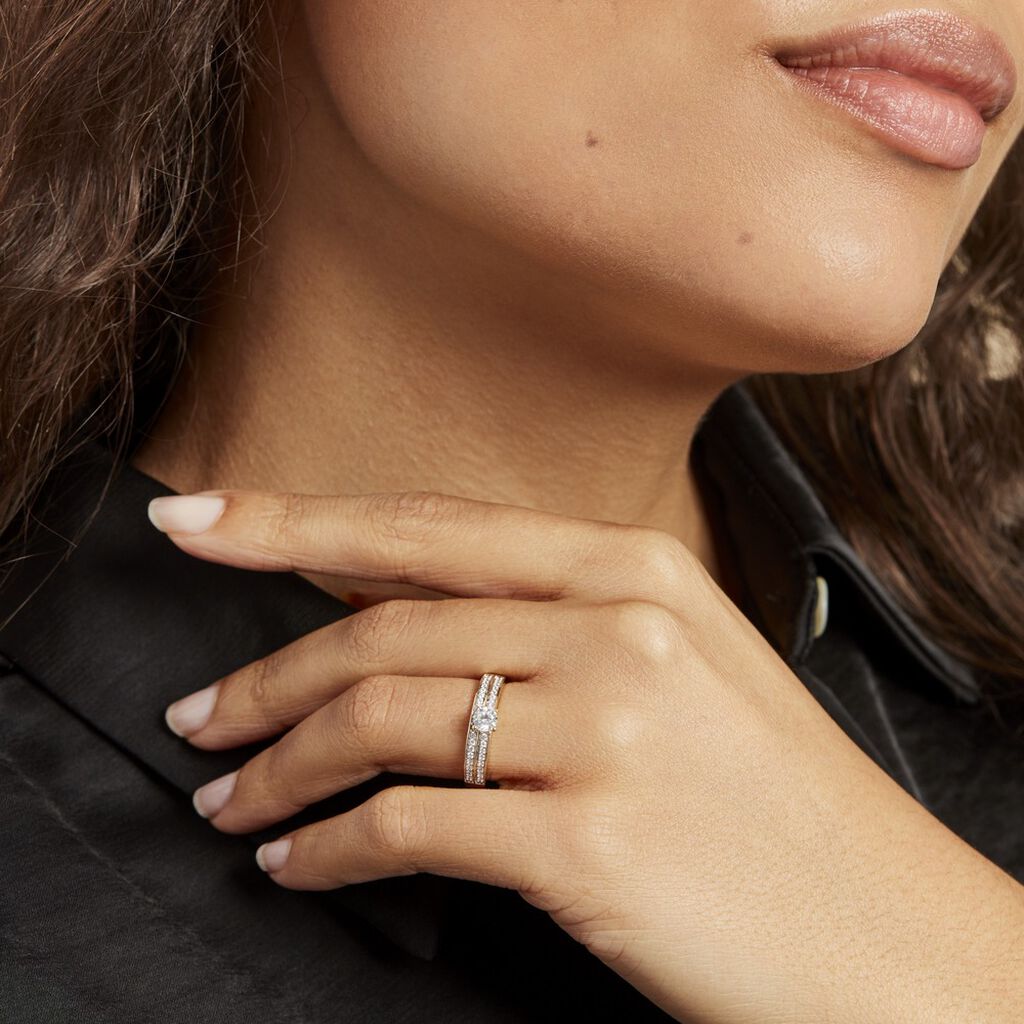 Bague Or Jaune Judita Oxyde De Zirconium