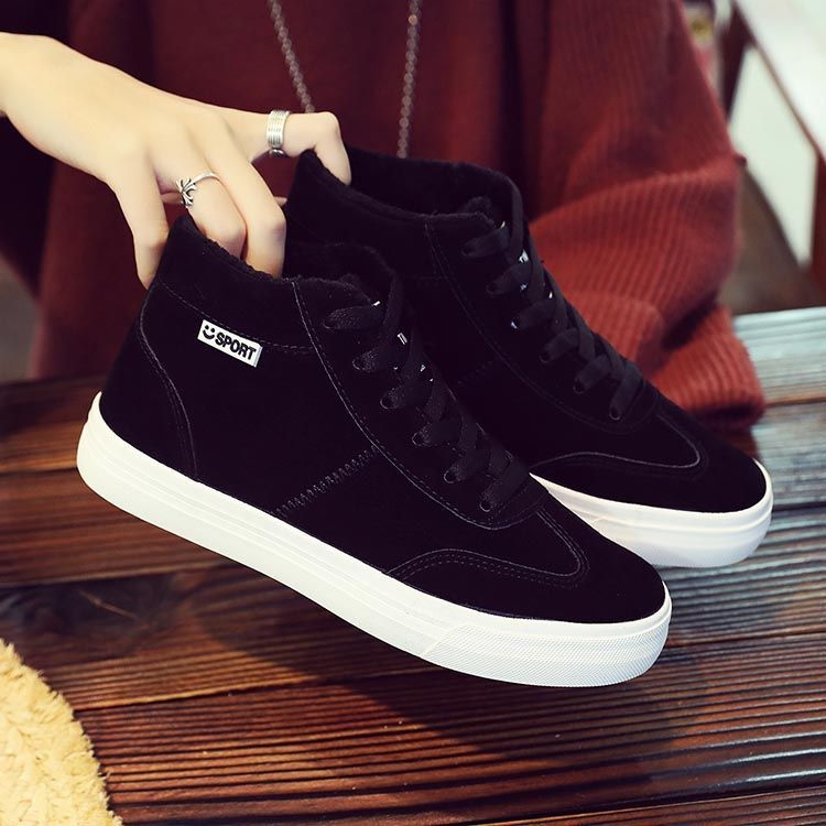 Solejoy - Hoge sneakers met veters van imitatiesuède