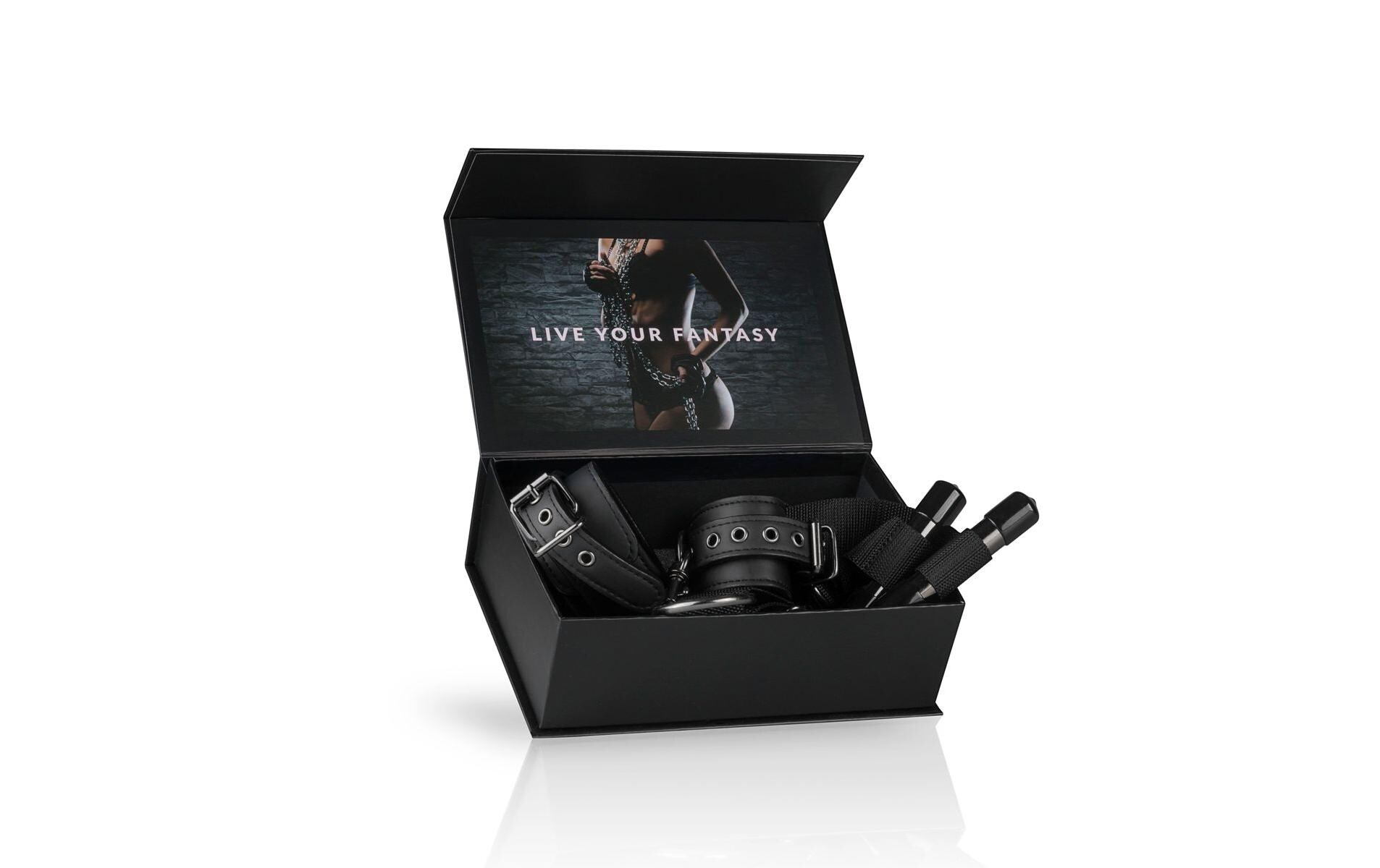 Over the Door Wrist Cuffs SchwarzHandschellen für erotische Bondage-Spiele