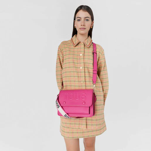 Bolsa transversal média Audree na cor fúcsia da TOUS La Rue