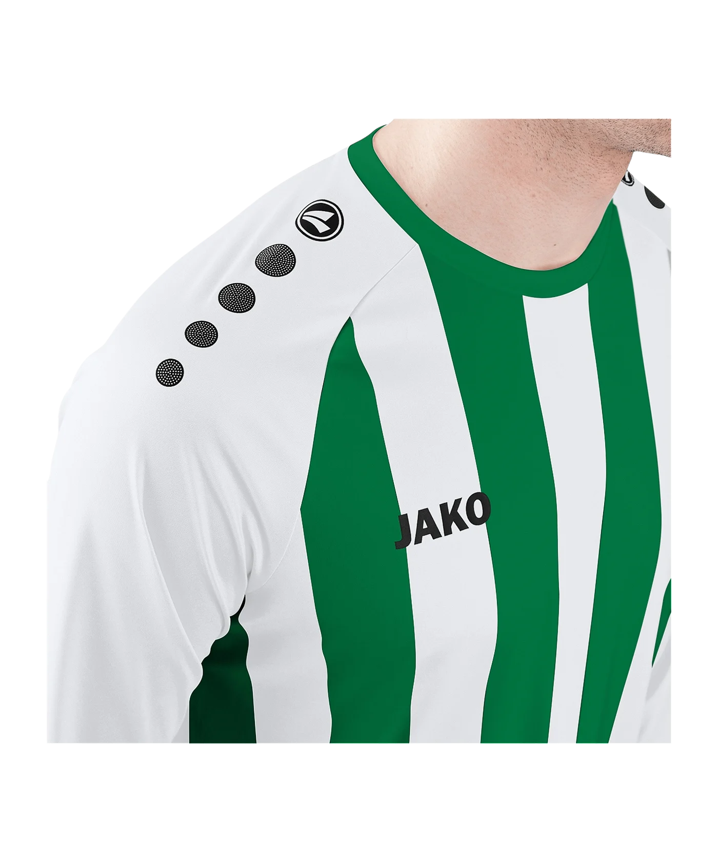 JAKO Inter Trikot langarm Weiss Grün F013