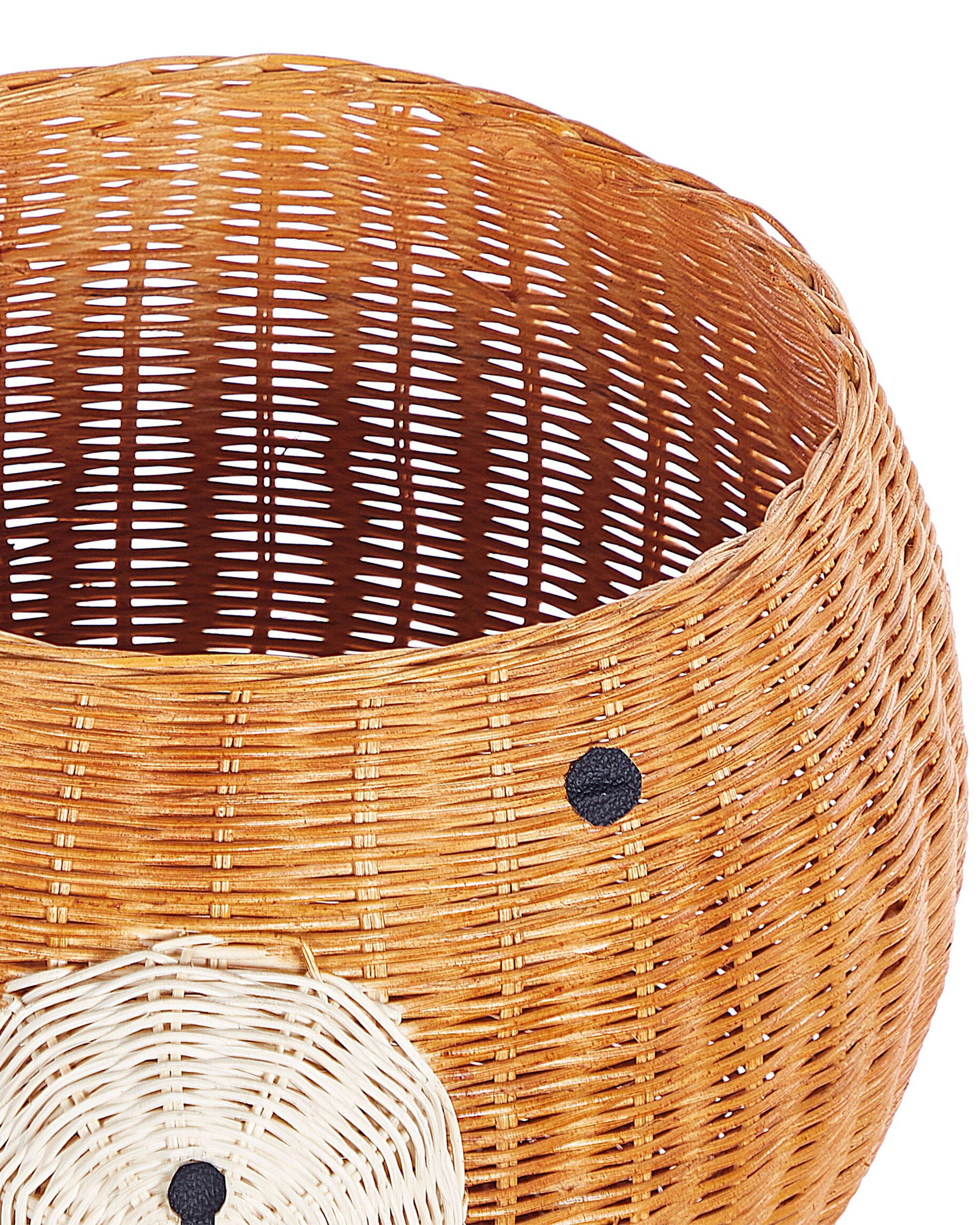 Kindermand Teddybeer HIMBA Rotan Natuurlijk