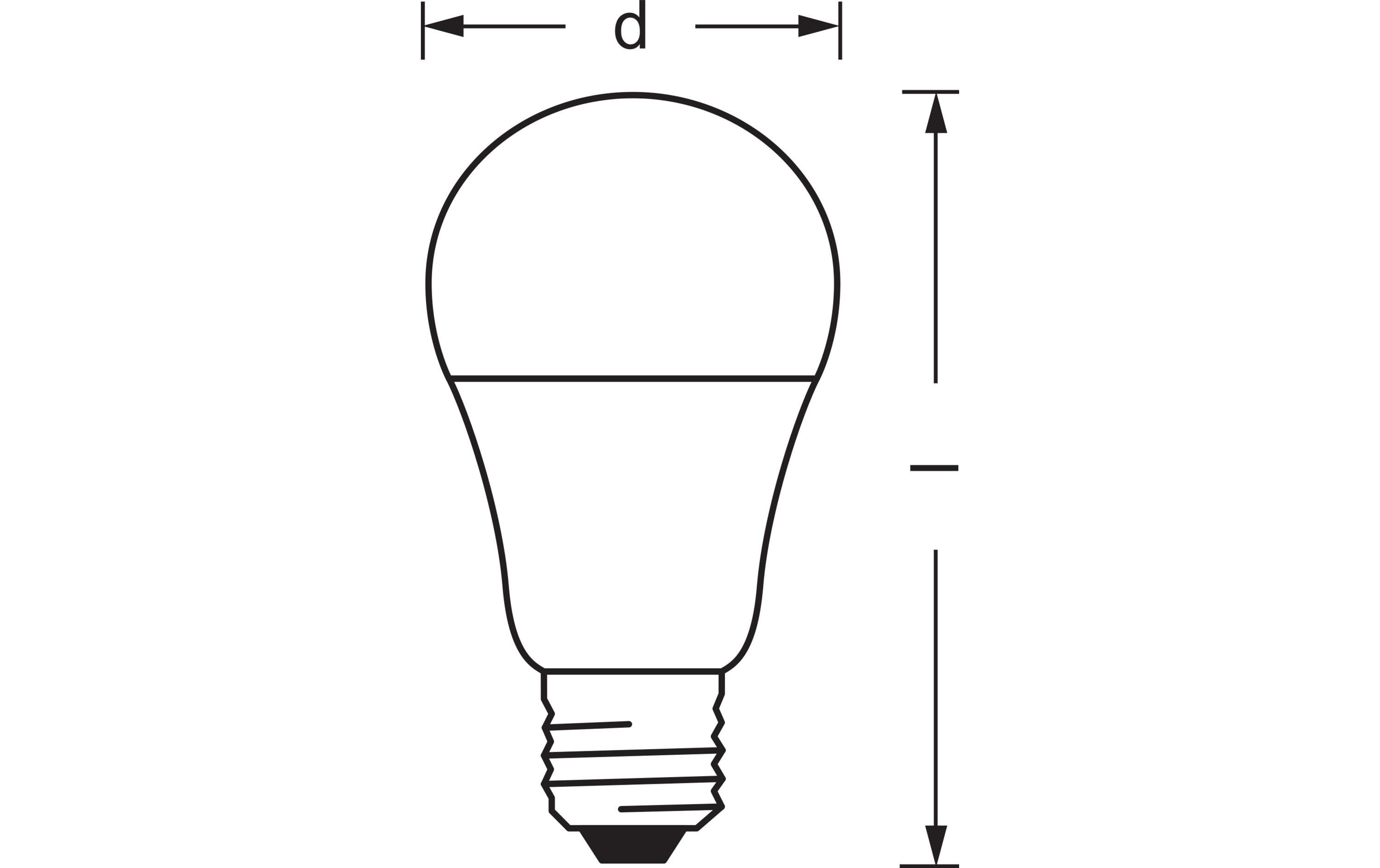 Leuchtmittel SMART+ Classic, 9.5W, E27Smart Leuchtmittel mit WiFi- Technologie