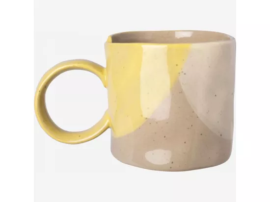 HABITAT - Mug en faïence - 350 ml - Jaune (Lot de 6) - Aliona