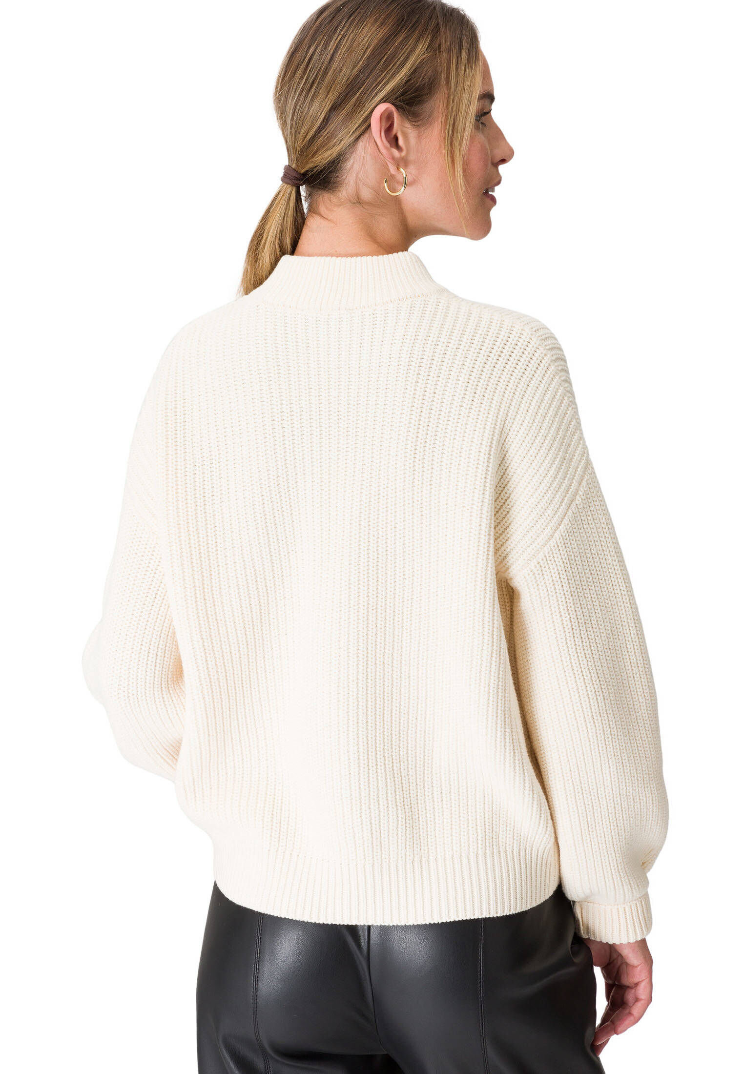 zero| Damen Pullover mit Cut-Out