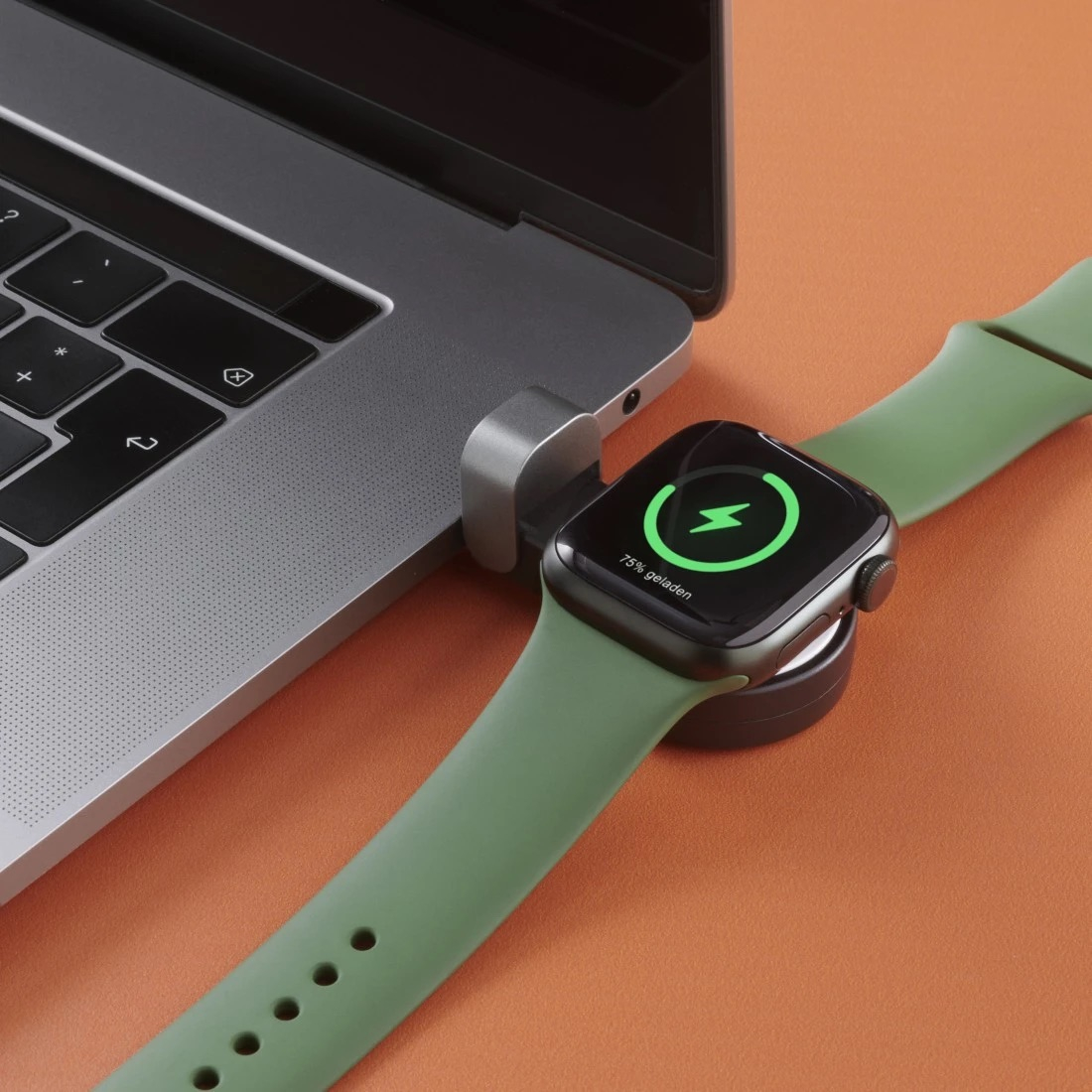 USB C auf Apple Watch Magnetisches Wireless Ladegerät (00201698) - Schwarz