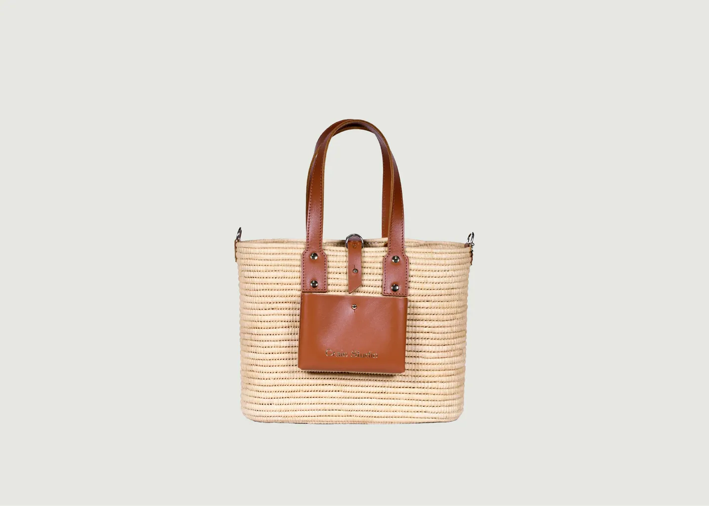 Sac Day Raphia Fanta Craie