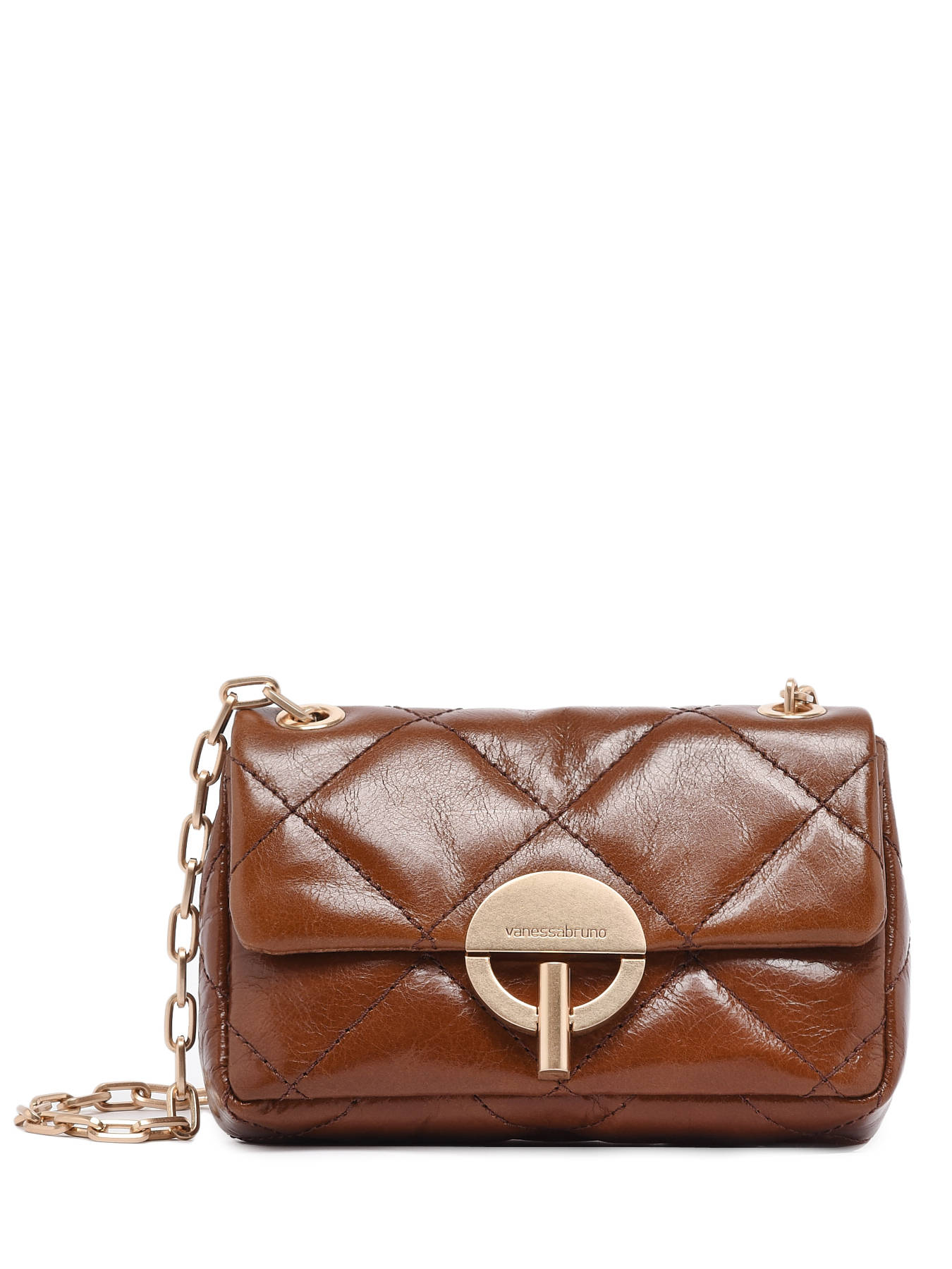 Sac Nano Moon en cuir craquel VANESSA BRUNO