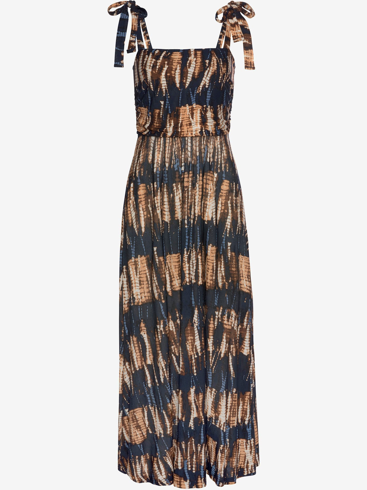 Robe longue encolure droite