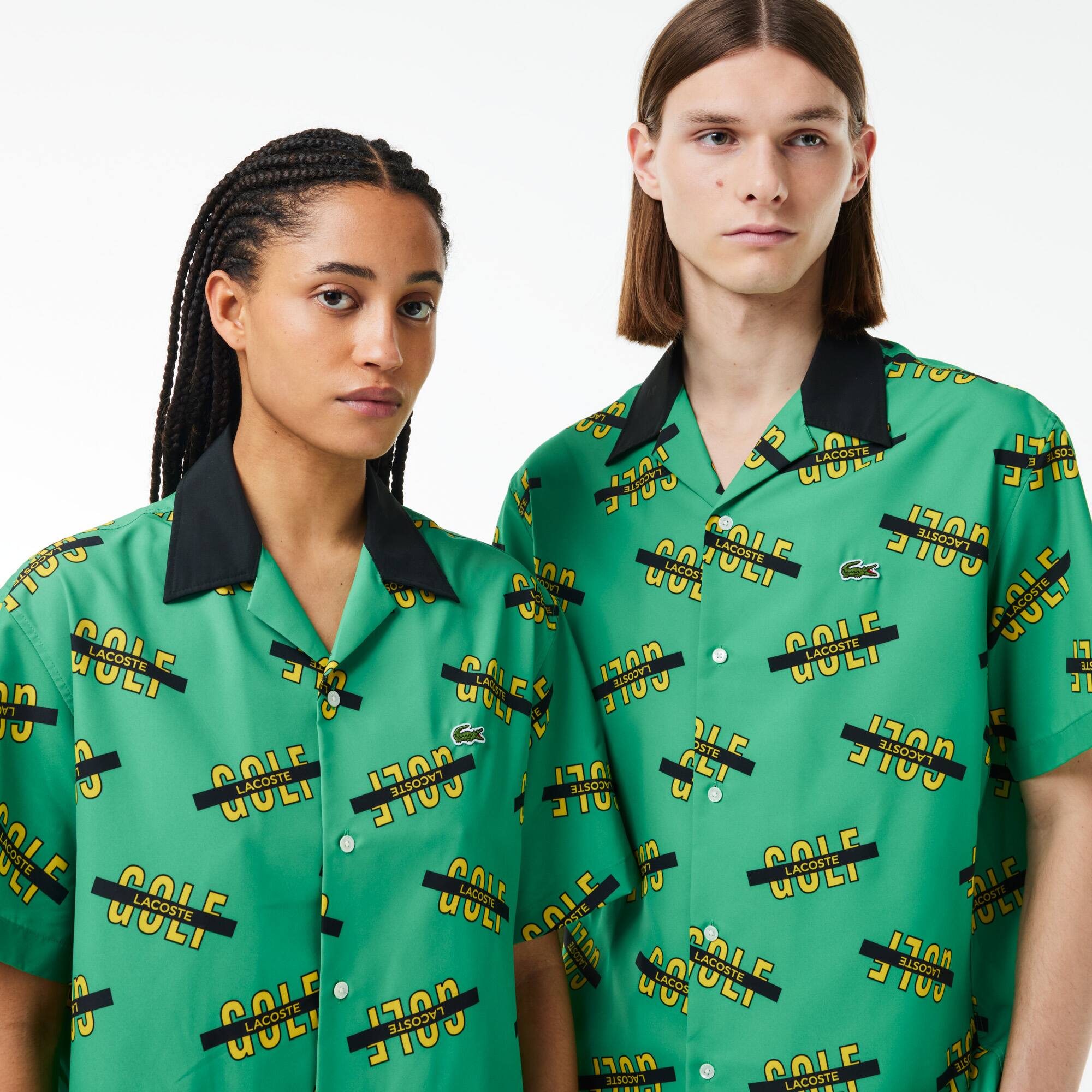 Bedrucktes kurzärmeliges Hemd mit UV-Schutz Kurze Armel - Grün - Lacoste - Unisex