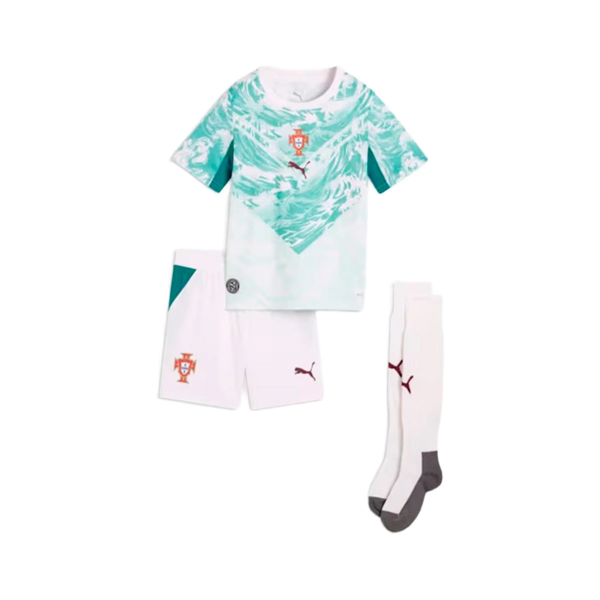 Conjunto Puma Portugal Segundo equipamento Mundial 2026 Criança