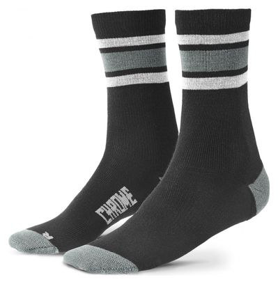 Chaussettes Chrome Merino Crew Castle Rock / Noir