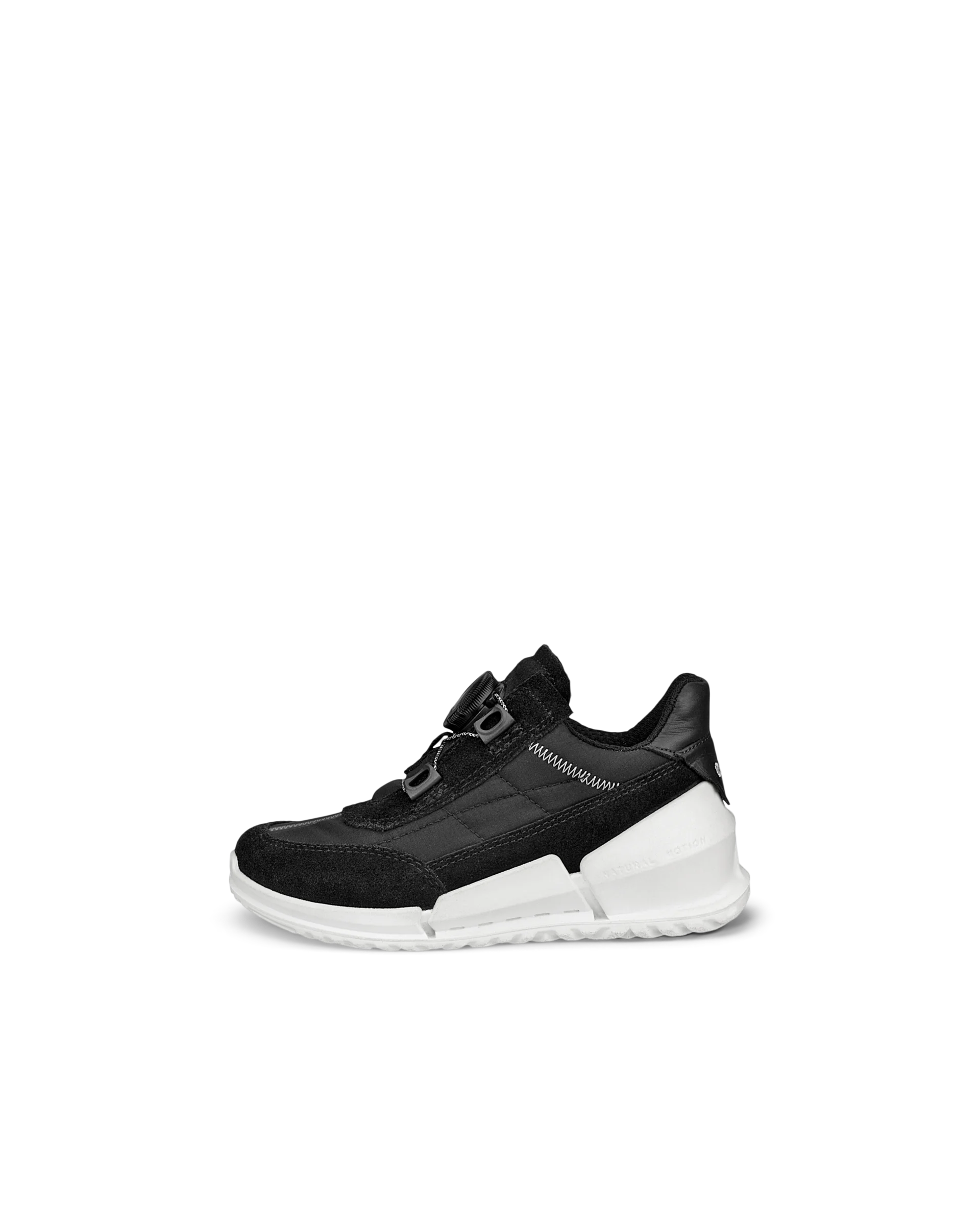 ECCO BIOM K1 Kinder Sneaker aus Veloursleder Schwarz