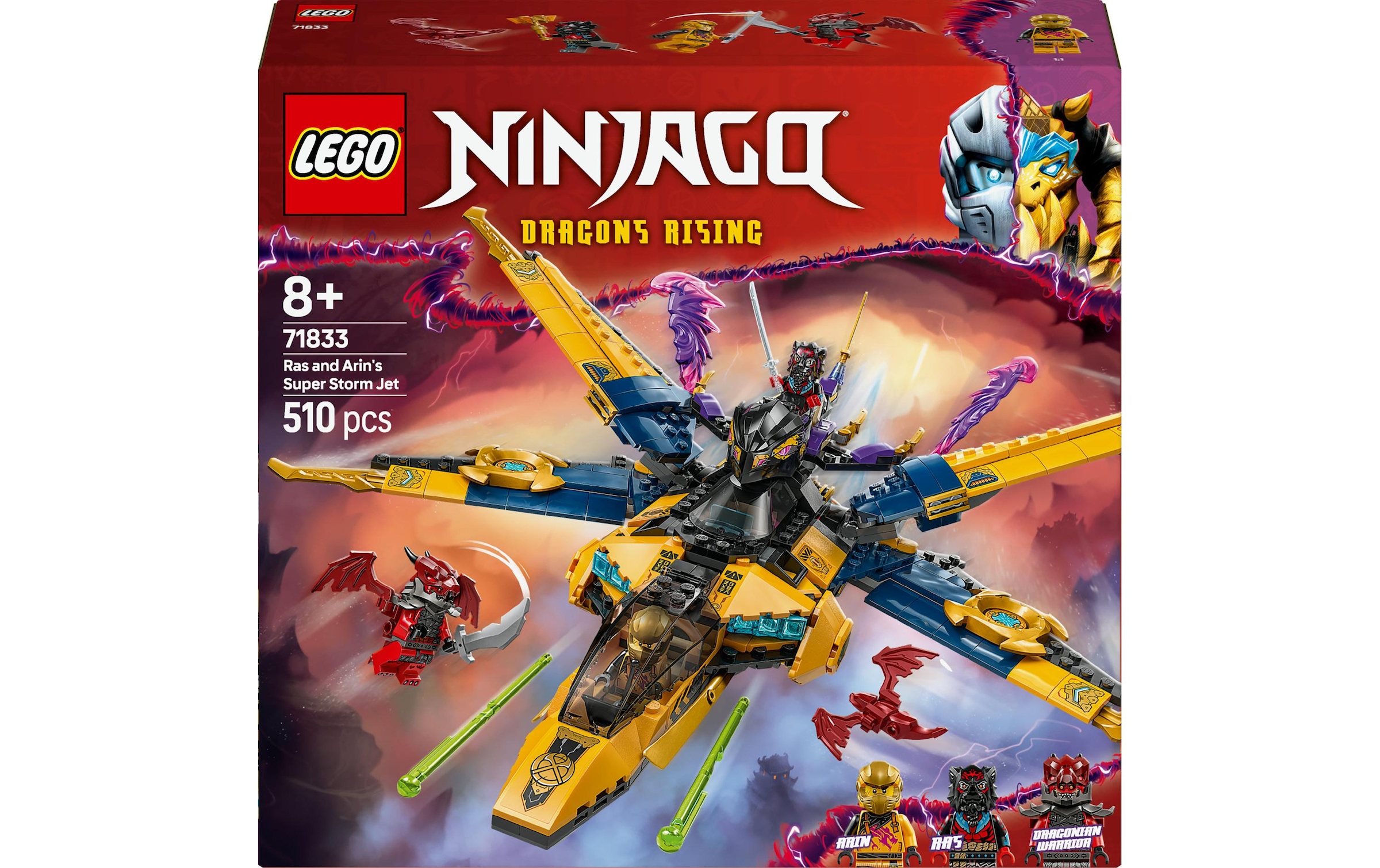 LEGO® Spielbausteine »Ninjago Ras und Arins Super-Sturmflieger 71833«