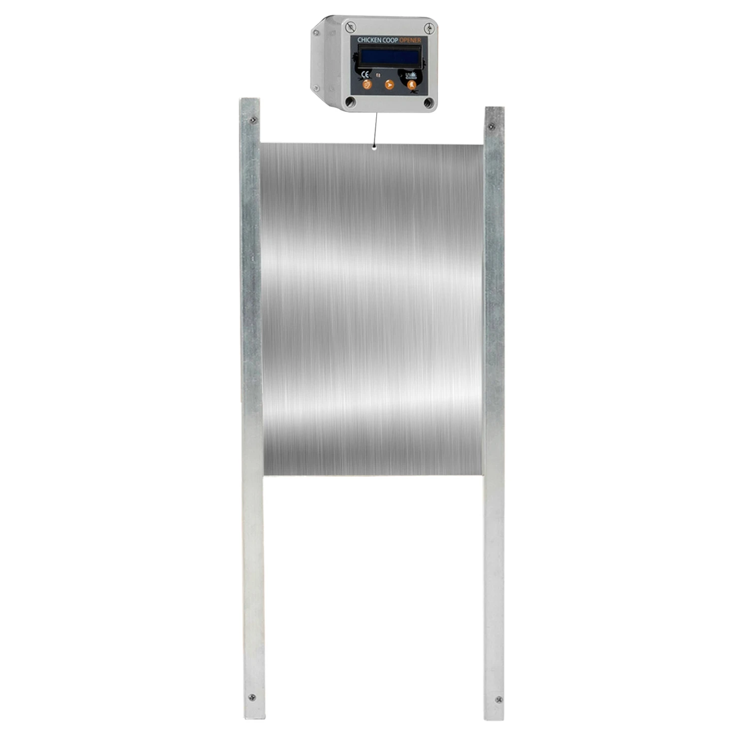 Porte automatique poulailler programmable heure et luminosité extérieure 33x50 CM